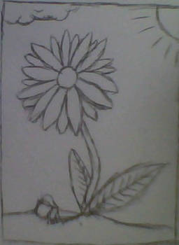 Flower- Rough pen ver