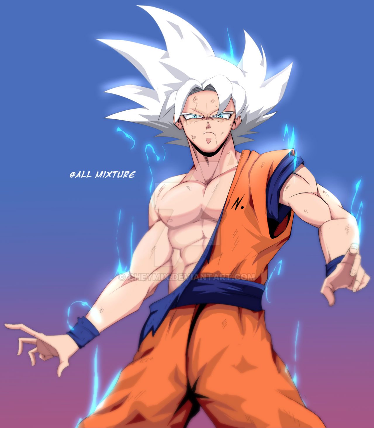 ultra instinct Goku by cheymix on DeviantArt