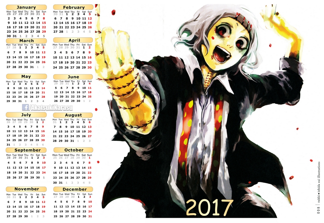 2017 Anime Calendar Naruto 09 (Eng-Spa) by AkatsukiKarasu on DeviantArt