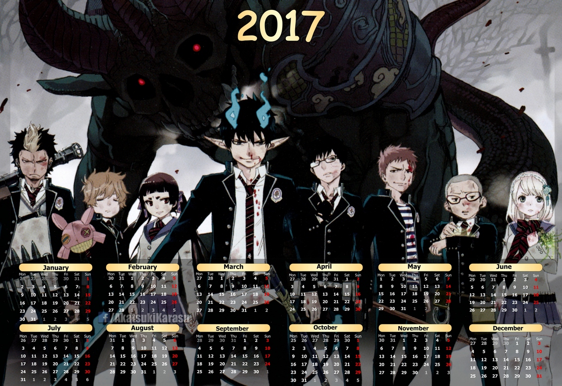 2017 Anime Calendar Naruto 09 (Eng-Spa) by AkatsukiKarasu on DeviantArt