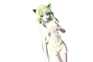 MMD-Gumi green tail+DL