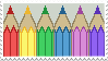 Coloured Pencil Stamp