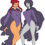 Starfire and Raven outfit switch flats