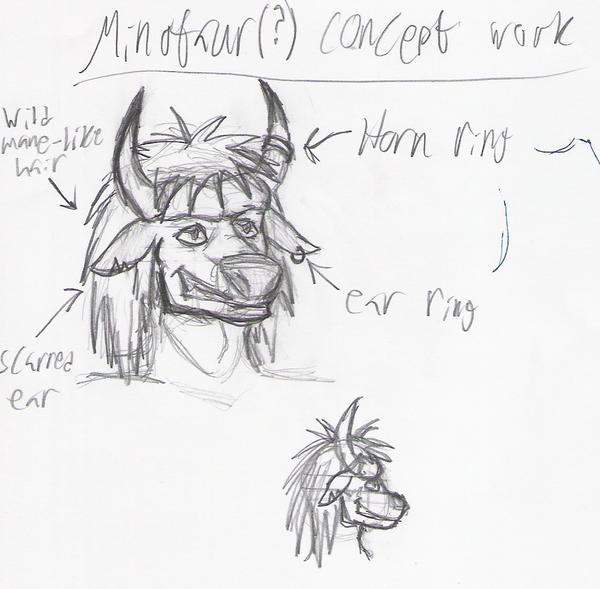 Minotaur concept work by CaptainThomas on DeviantArt