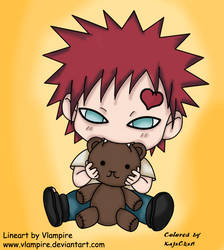 Chibi Gaara - Lineart :3