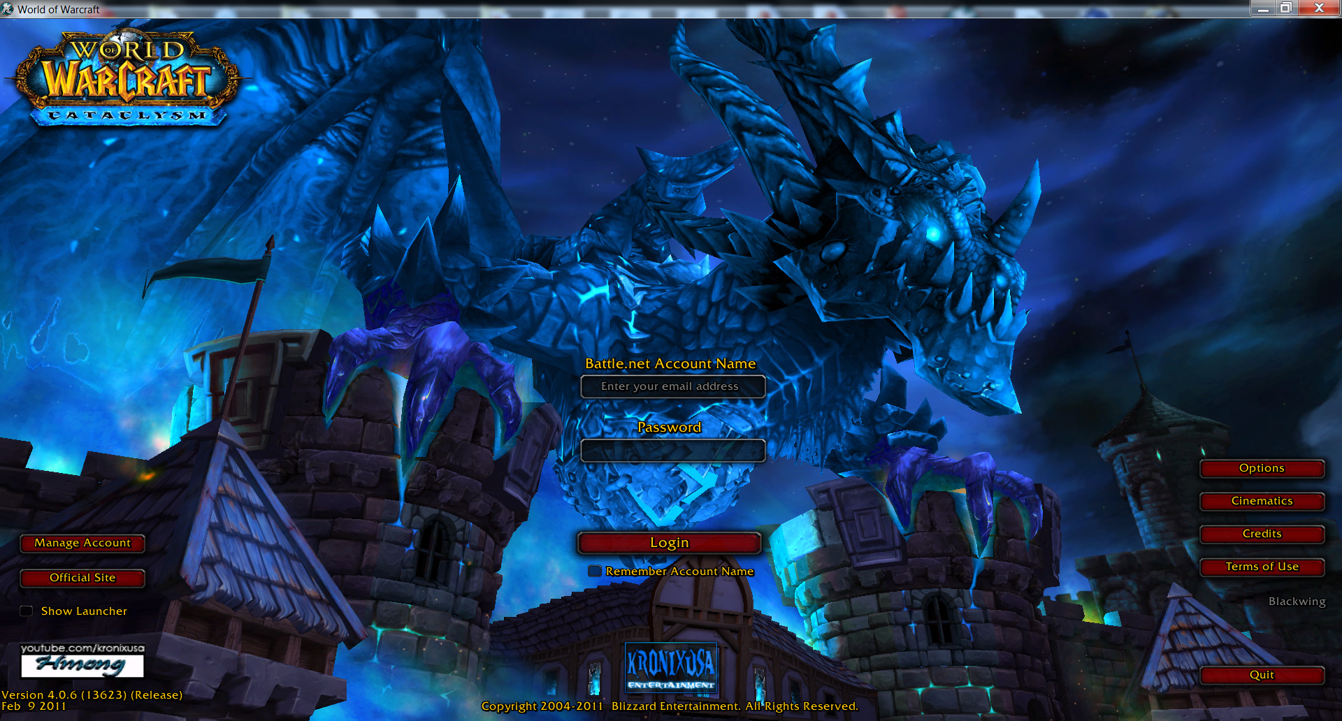 World of Warcraft Texture Mod Login Screen