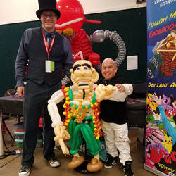 Balloon Marty the Pirate and Martin Klebba