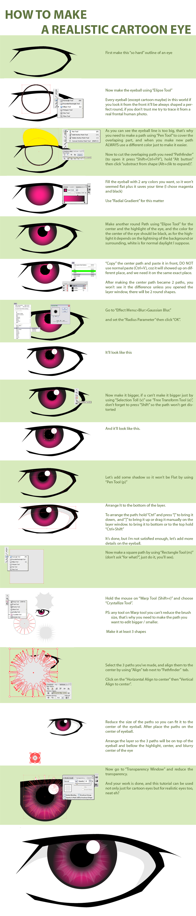 Eyeball vector Tutorial