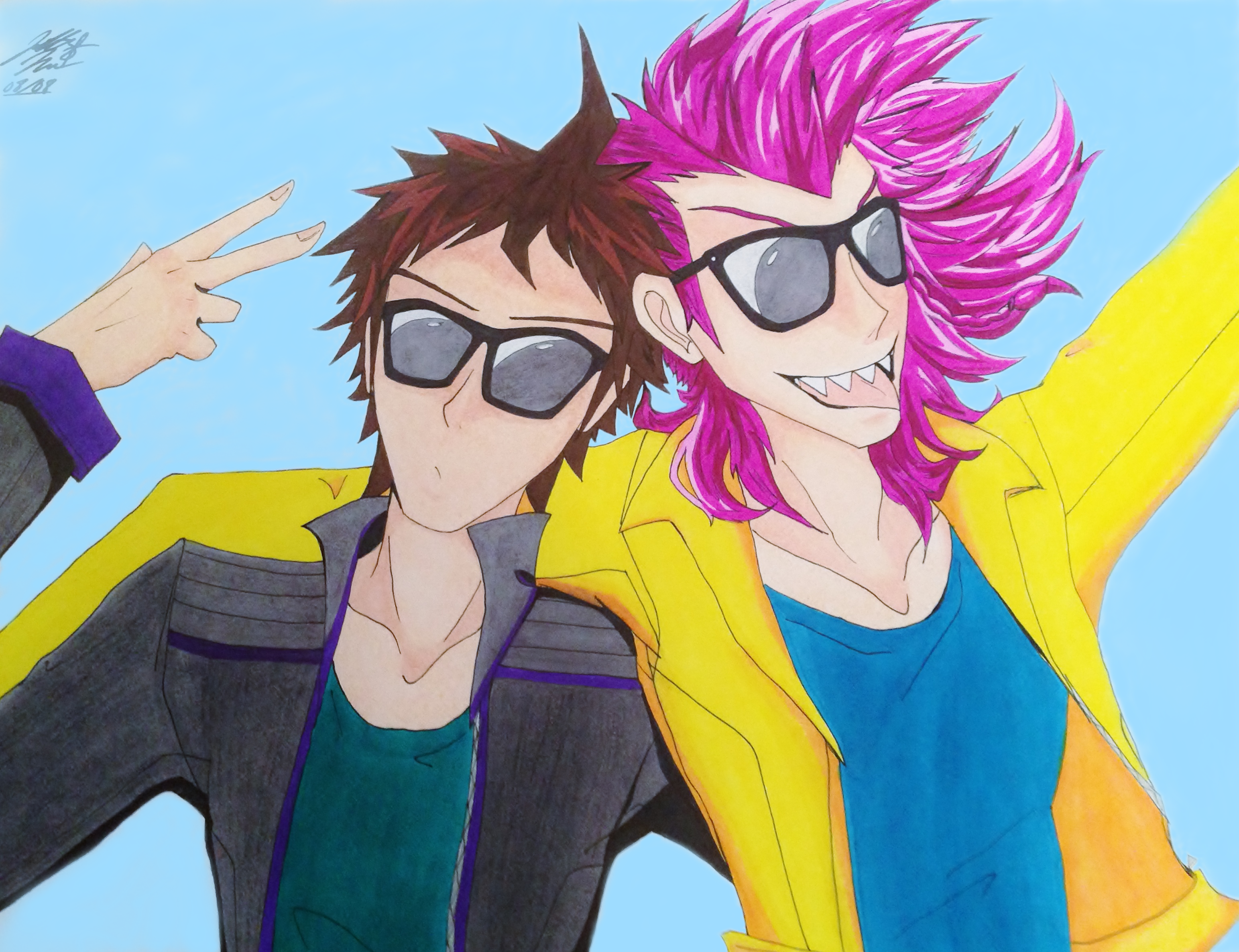 Soul Friends-Hajime Hinata and Kazuichi Souda by Juliana-Nasome on DeviantA...