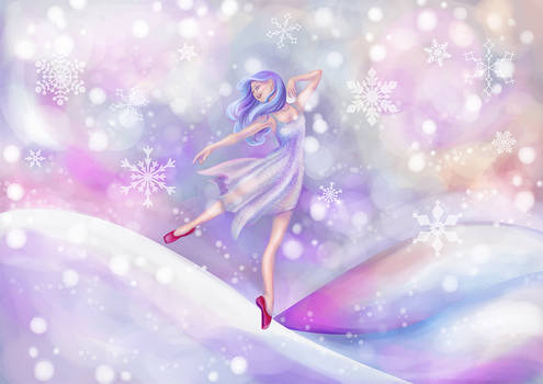 Winter Lavender Ballerina