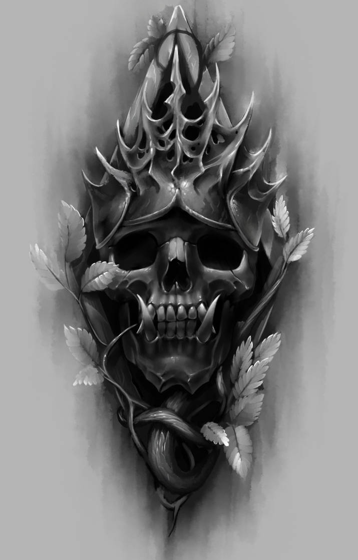 skull tattoo design by Lynxofdarkness on DeviantArt