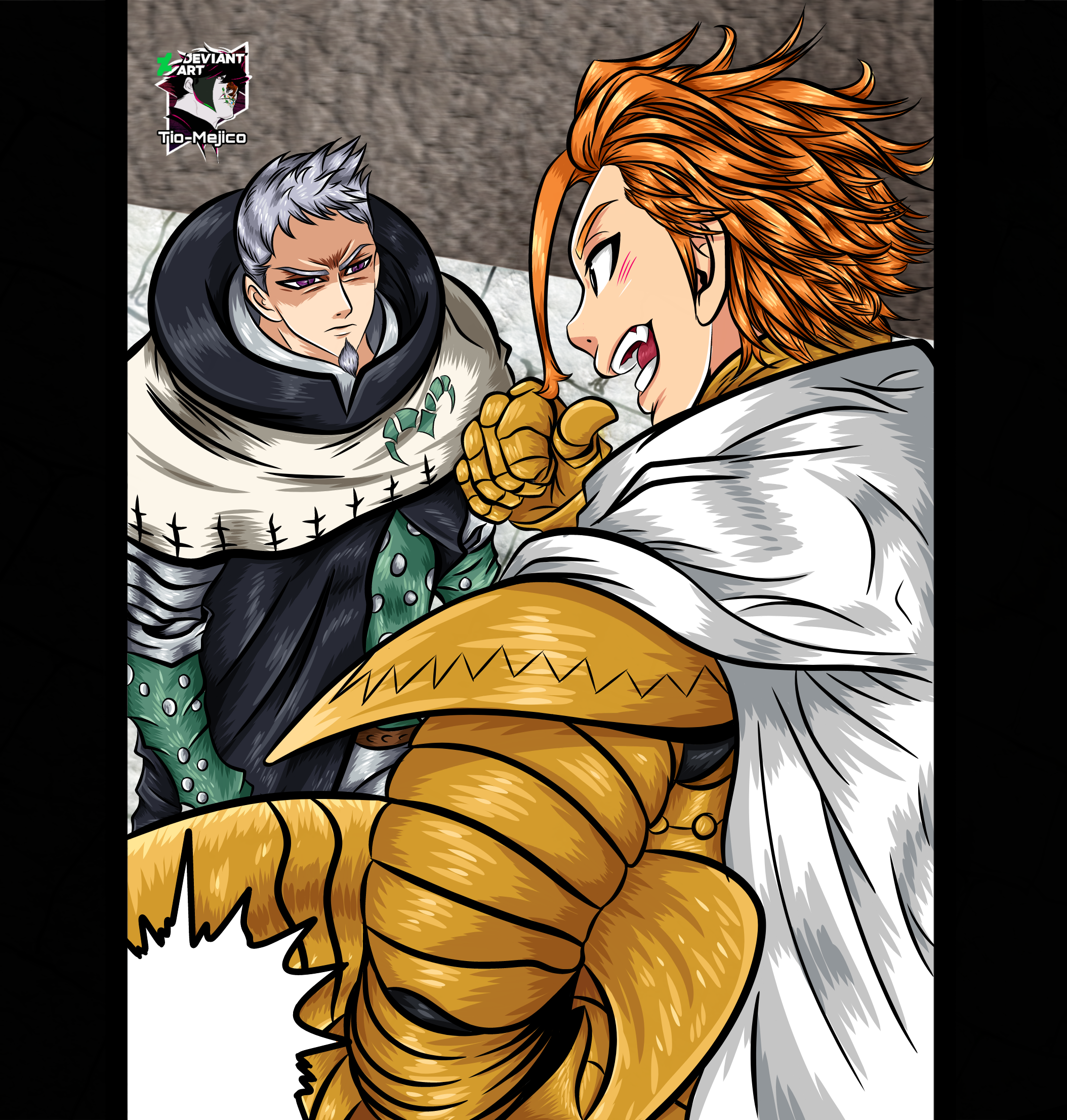 Nanatsu No Taizai 339 - Arthur Pendragon y Merlin by Tio-Mejico on