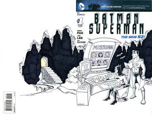 Batman Superman  Cover Commission