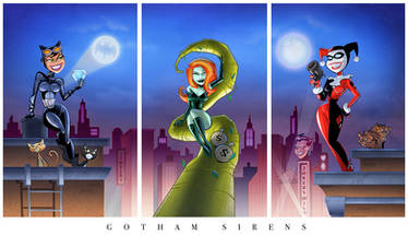 Gotham Girls Triptych (complete)