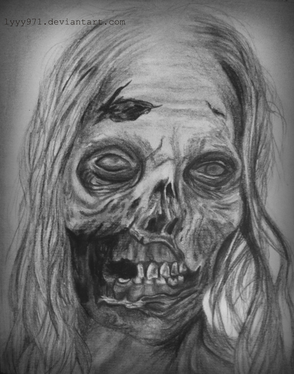 Bicycle Girl/Hannah drawing - The Walking Dead