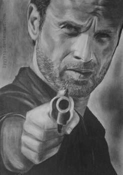 Rick Grimes drawing - The Walking Dead