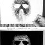 Jason (Friday the 13th) - Negative drawing