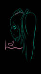 Sketch-Hatsune Miku Side ViewCG by SketchesInMinutes