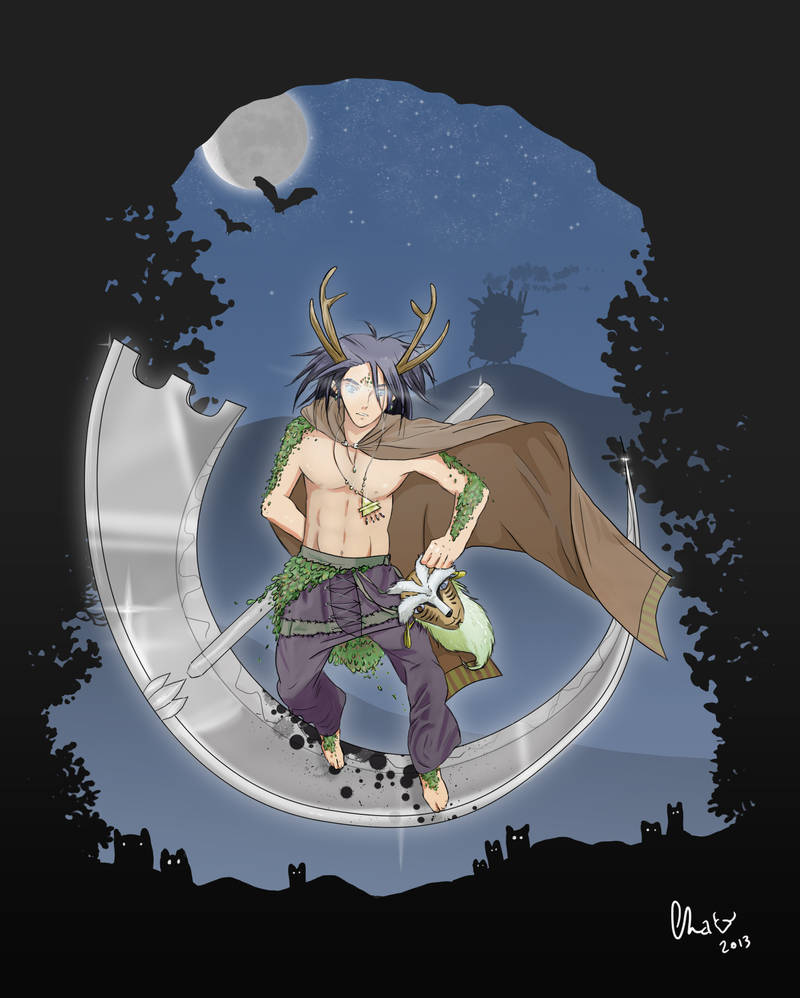 Fanart Hauru + Mononoke world - Halloween Contest by Red-Cha