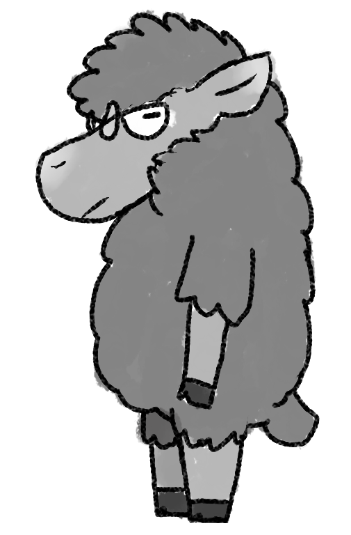 Grumpy Sheep by BlueWuffy on DeviantArt