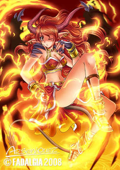 Ifrit from fadalgia cardgame