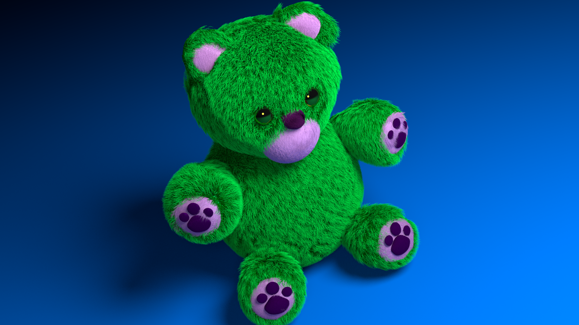 Green Teddy with more details