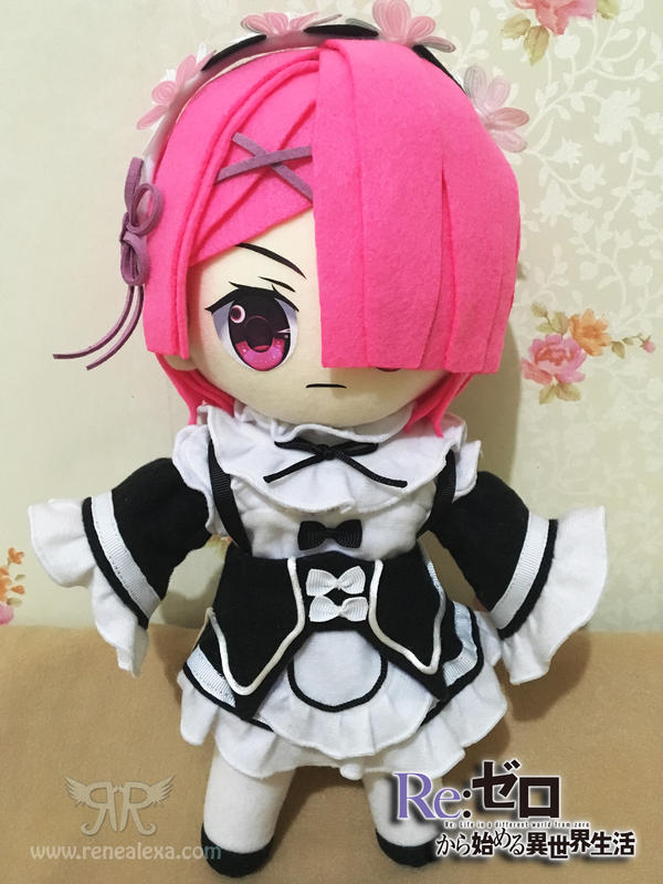 Rezero - Ram Plushie by renealexa-plushie
