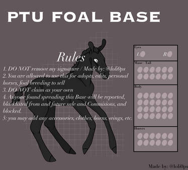 PTU Foal Base