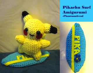 Pikachu Surf Amigurumi