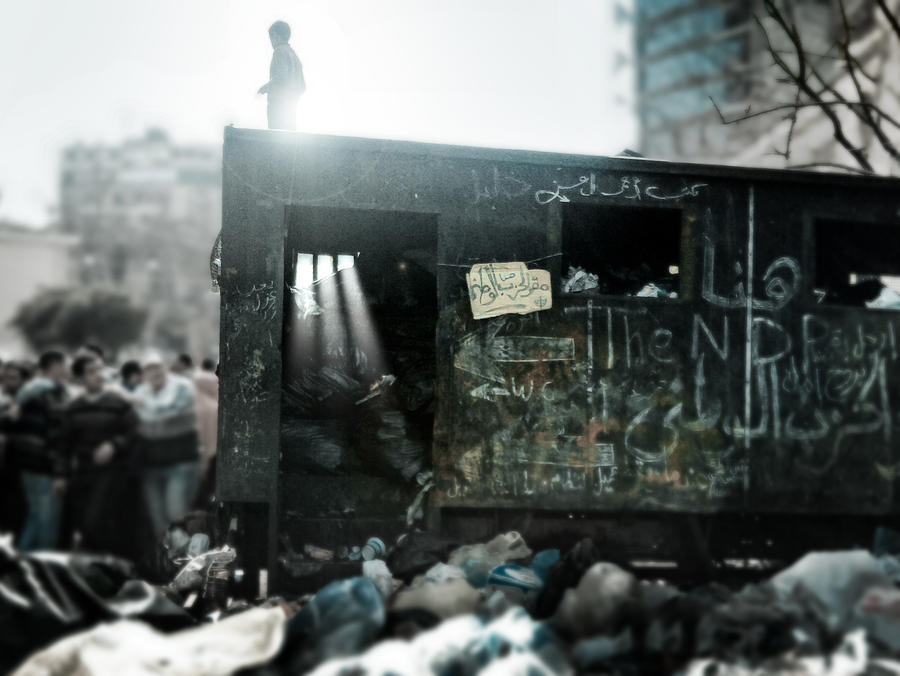 Tahrir Square Trash Bin