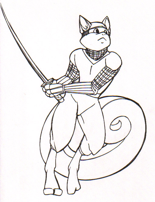 Inked Ninja Squirrel