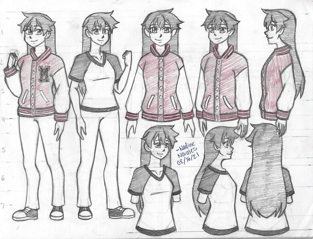 Michelle Model Sheet in Pencil by NadineNorales on DeviantArt
