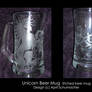 Unicorn Knotwork Beer Mug