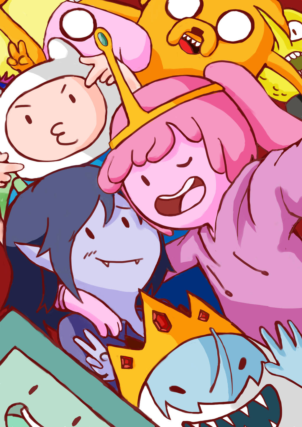 Adventure Time: Selfie Time!! by lucky1717123 on DeviantArt