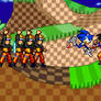 Sonic with Goku and Nautro (SSF2)