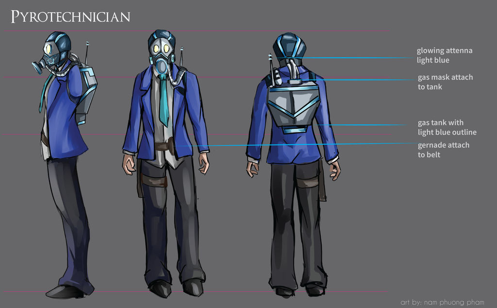 Project Adrenaline: Pyrotechnician by artsyphuong on DeviantArt