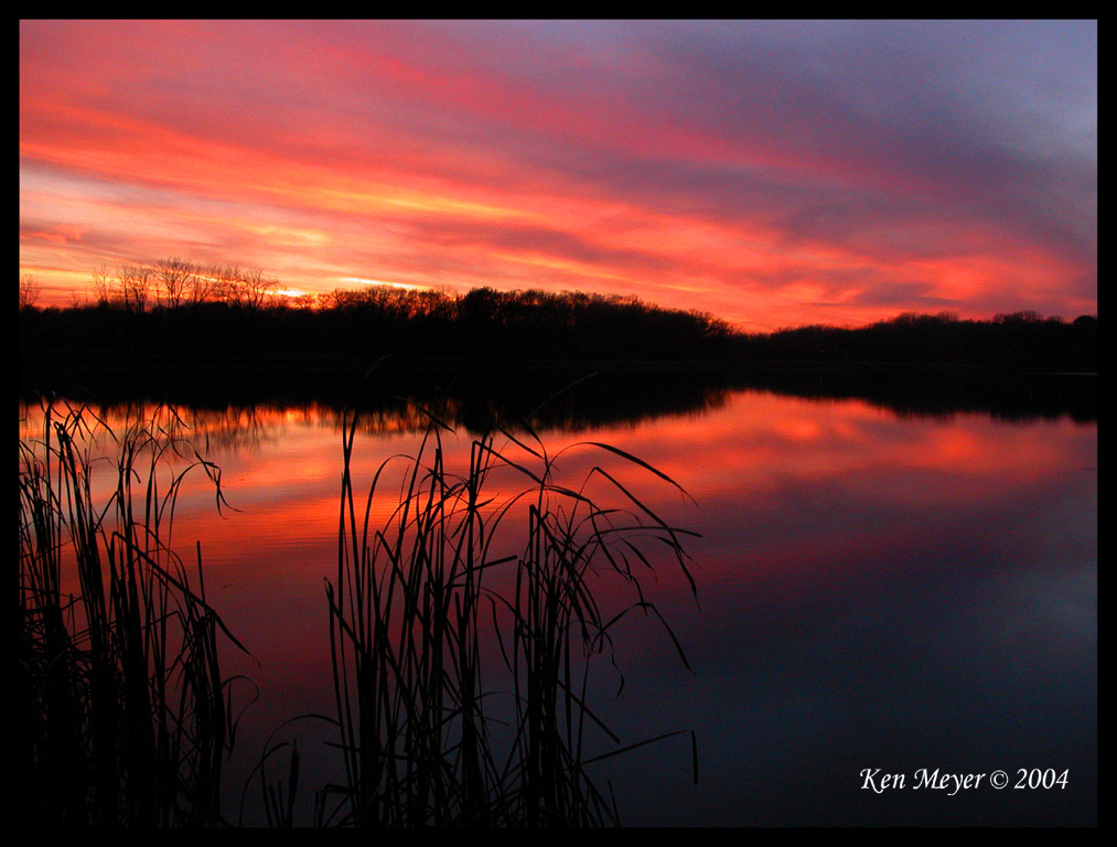 Sunset Over Lake Valentine