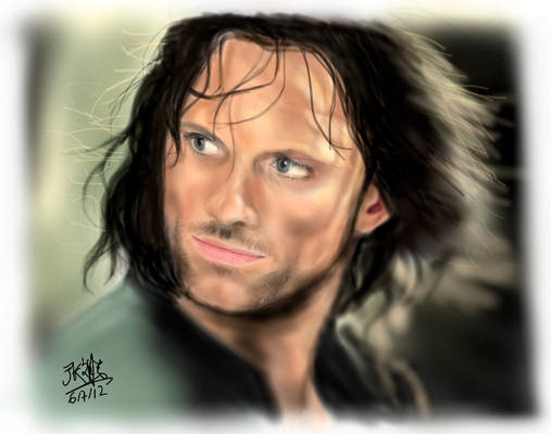 [Repost] iPad finger painting - Aragorn