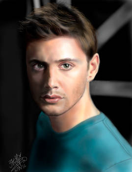 iPad FINGER painting: Jensen Ackles (Supernatural)