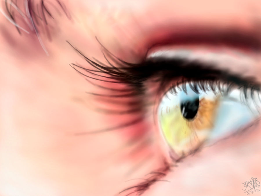 Speed Finger Painting of an eye (on the iPad)