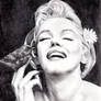 Pencil portrait of Marilyn Monroe