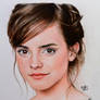 Color pencil portrait of Emma Watson