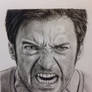 Pencil drawing of a Hugh Jackman