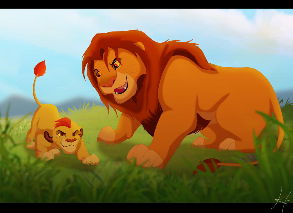 A day with Dad by albinoWolf58