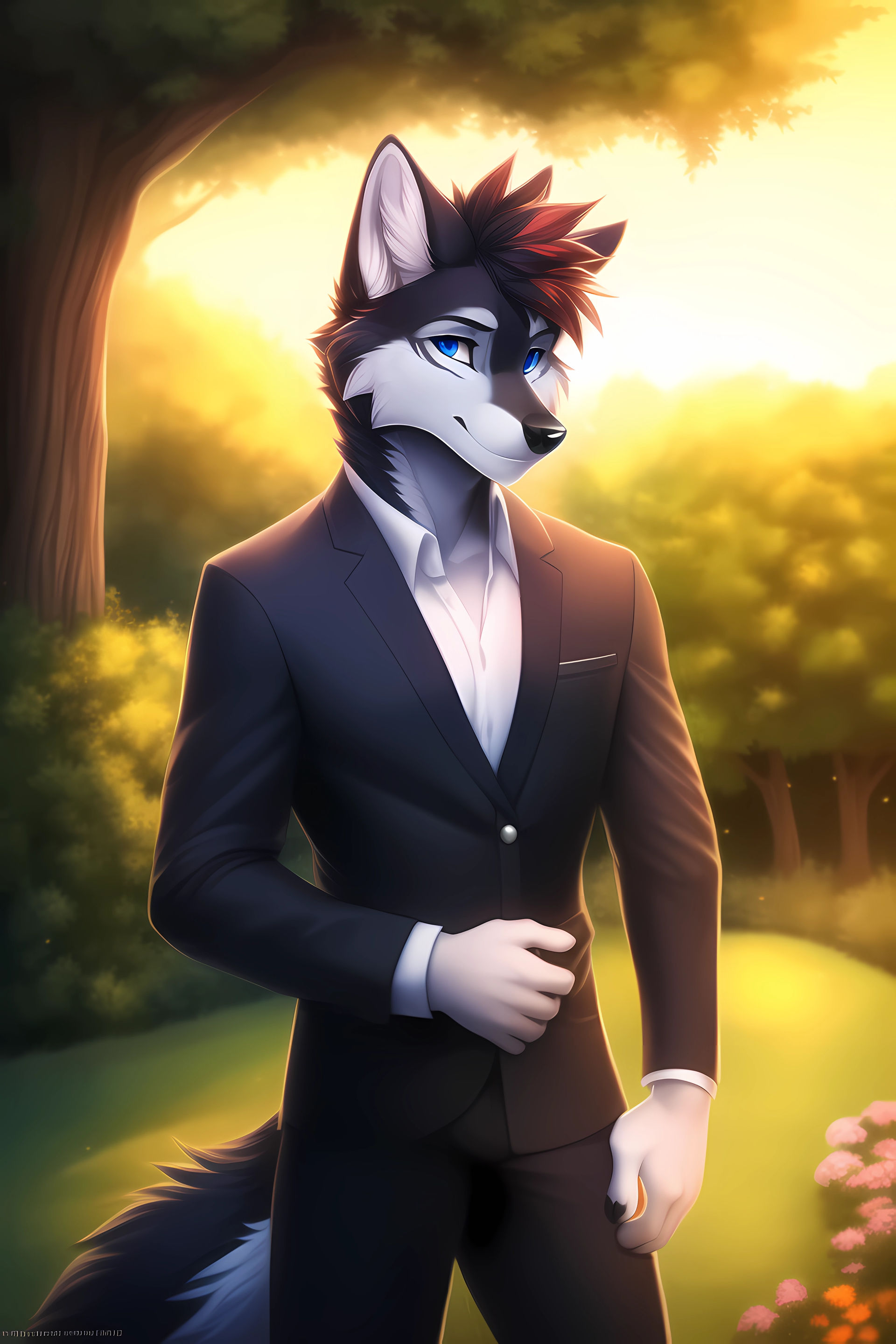 Wolf furry male sfw (ai) by Gobabsnow on DeviantArt