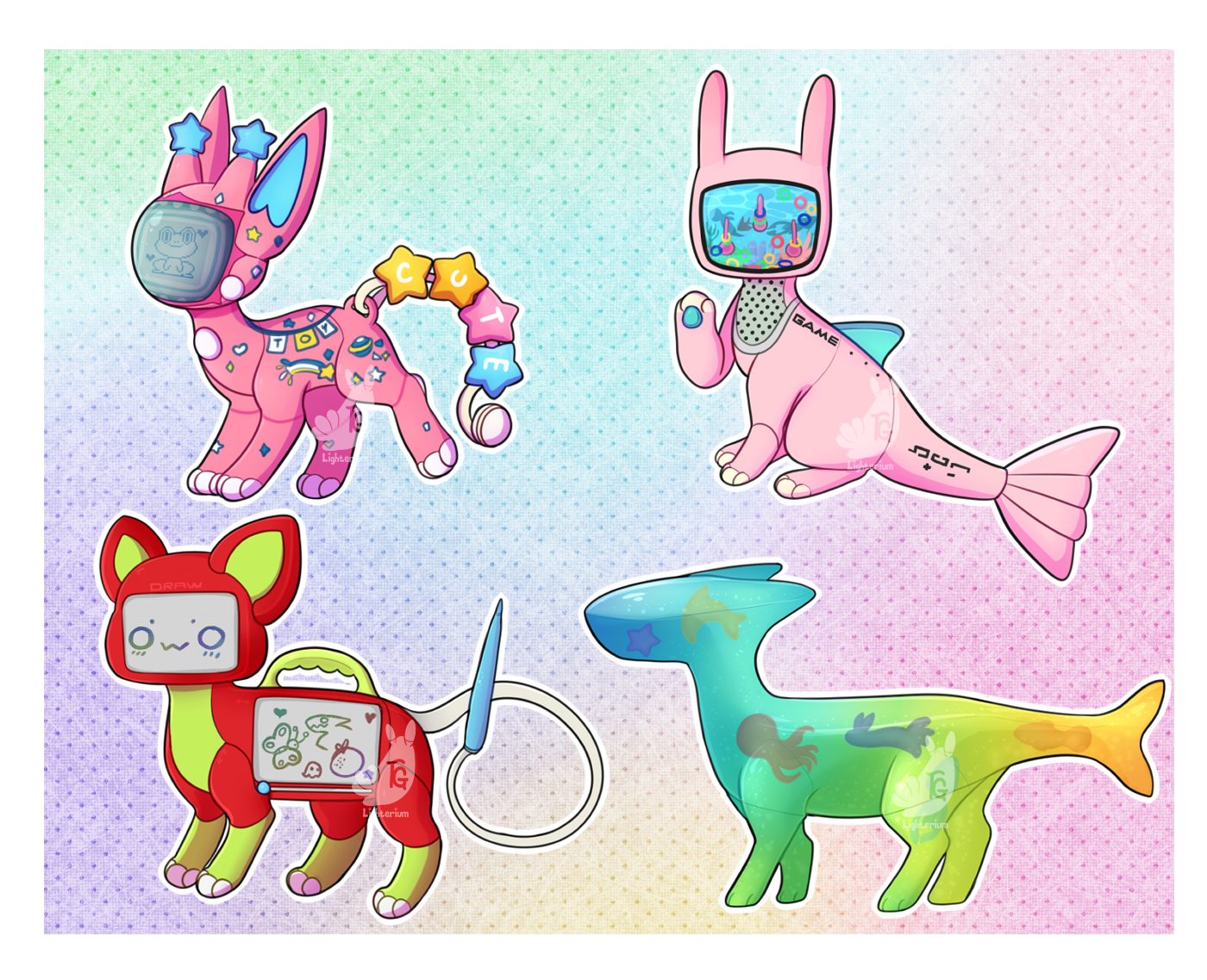 90s robot toys adoptables- hold