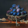 basket of plums