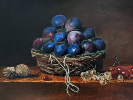 basket of plums