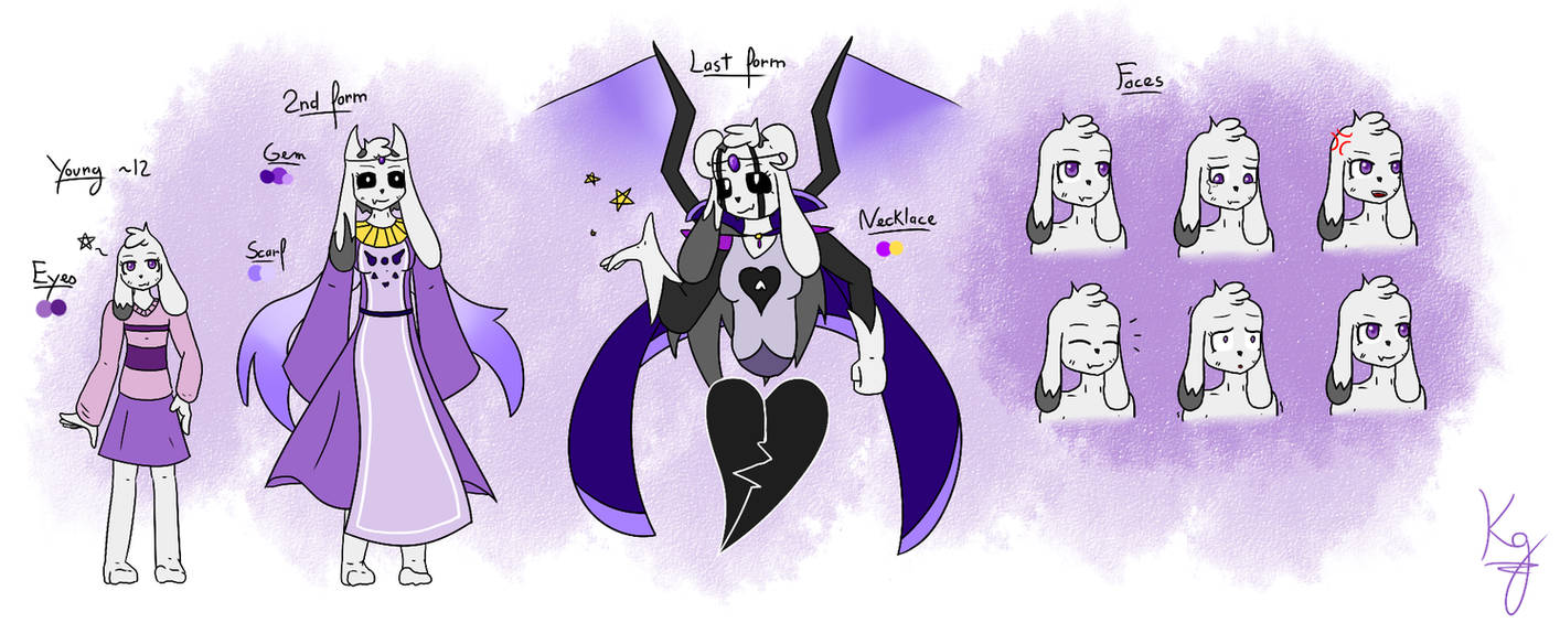 Astel Side Profile Undertale - Astell reference sheet - Commission by Kagazuly on DeviantArt