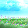 Sky Grass Wallpaper 1360x768